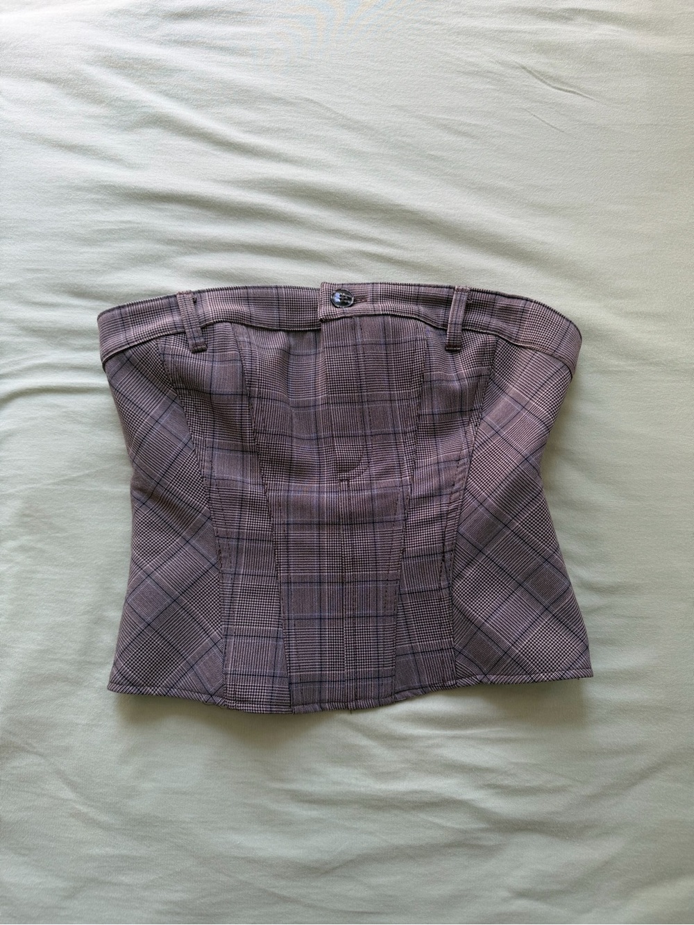 Zara Brown Plaid Corset